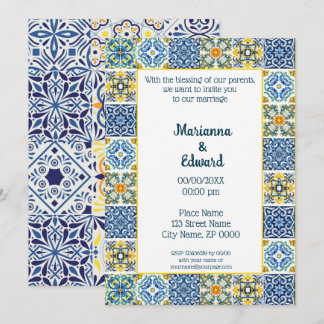 Mexikansk pratavera Design Wedding-inbjudan Inbjudningar