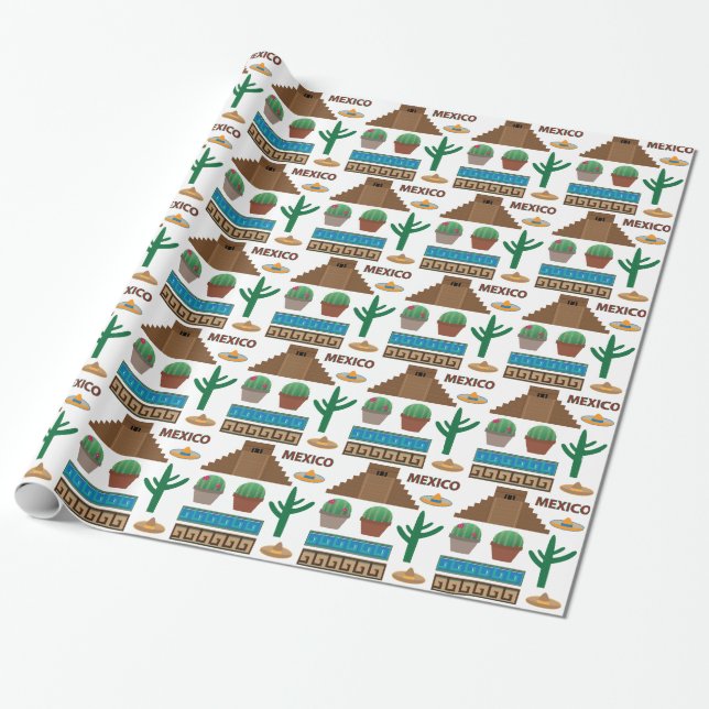 mexikansk pyramid presentpapper (Utrullad)