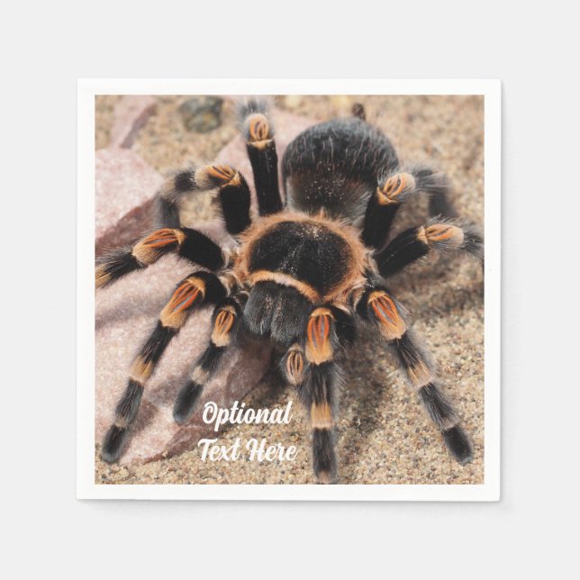 Mexikansk röd knut Tarantula Spider Pappersservett (Framsidan)