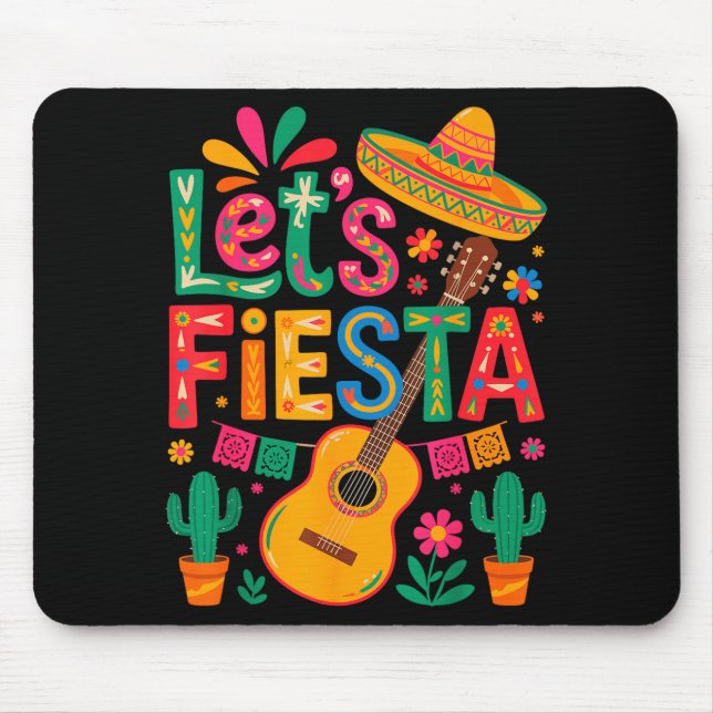 Mexikansk rolig låt oss fiesta cinco de mayo  musmatta (Framsidan)