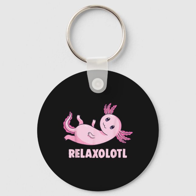 Mexikansk Salamander Axolotl Nyckelring (Framsida)