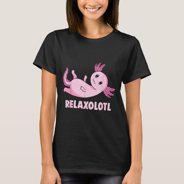Mexikansk Salamander Axolotl T Shirt (Framsida)