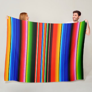 Mexikansk serape Stil Blanket Fleecefilt