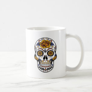 Mexikansk skalle day of the dead kaffemugg