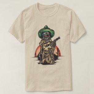 Mexikansk skel med Guitar T Shirt
