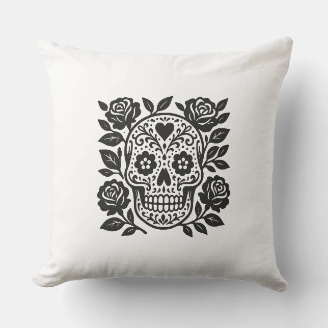 Mexikansk skull kudde (Framsida)