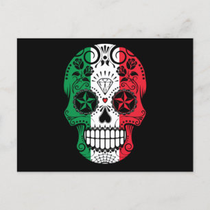 Mexikansk socker skalle, Cinco De Mayo skalle Vykort