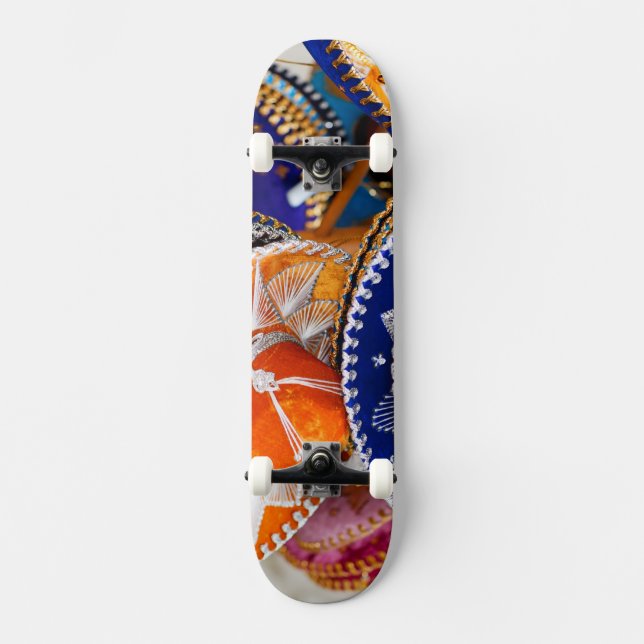 Mexikansk sombrero skateboard bräda 21,5 cm (Framsida)