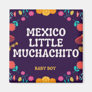 Mexikansk söt Little Muchacho Boy Baby Magnet