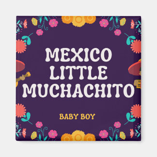 Mexikansk söt Little Muchacho Boy Baby Magnet