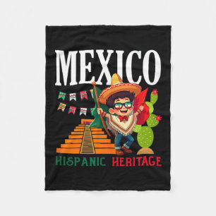 Mexikansk stolthetsflagga mexiko rötter arv mexiko fleecefilt