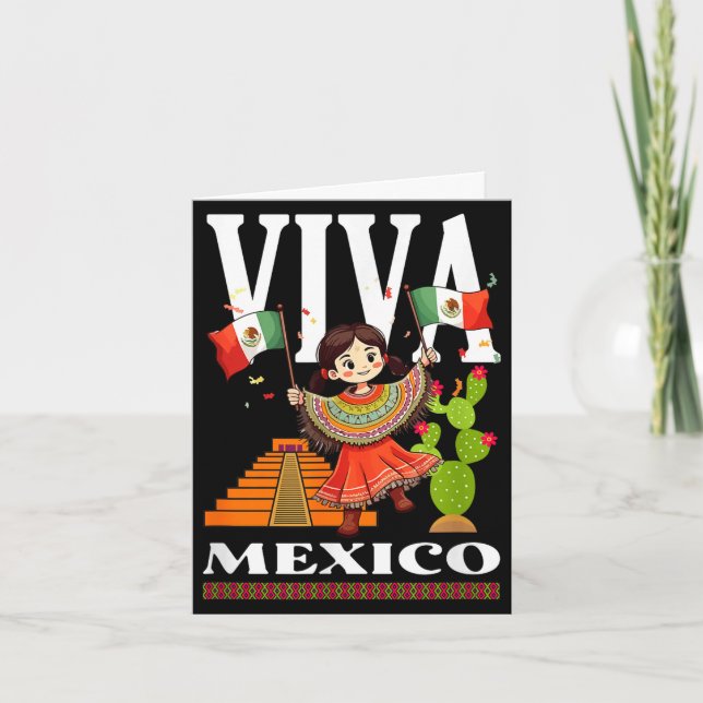 Mexikansk stolthetsflagga mexiko rötter arv mexiko kort (Framsida)