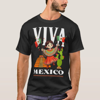 Mexikansk stolthetsflagga mexiko rötter arv mexiko t shirt