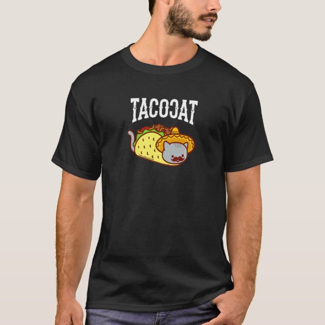 Mexikansk Taco Katt  Cinco De Mayo  Cinco De Meow T Shirt (Framsida)