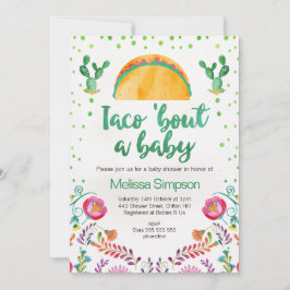 Mexikansk tako Bout A Baby Shower-inbjudan Inbjudningar