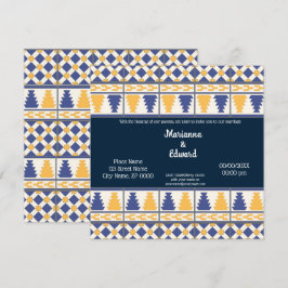 Mexikansk Talavera-design bröllopsinbjudan Inbjudningar