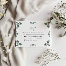 Mexikansk Talavera Grön Blommig Minimalistisk Bröl OSA Kort
