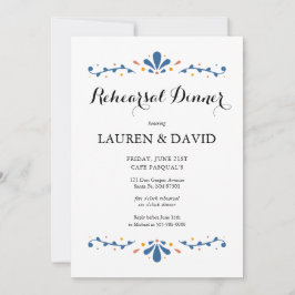 Mexikansk talavera Rehearsal Dinner-inbjudan Inbjudningar