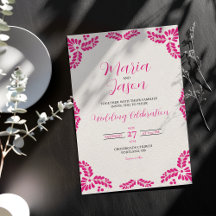 Mexikansk Talavera Rosa Blommig Minimalistisk Bröl