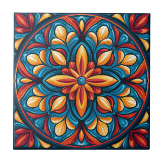 Mexikansk Talavera-stil keramisk kakel