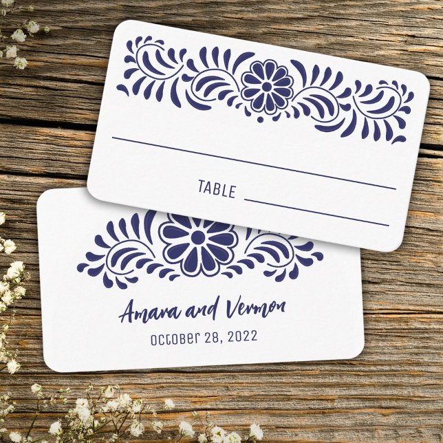 Mexikansk talavera stil placeringskort (Skapare uppladdad)