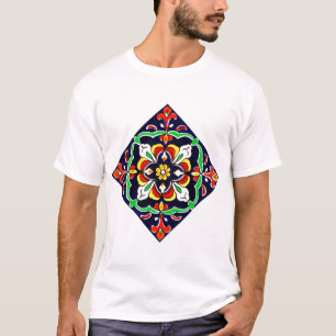 Mexikansk Talavera Terrakotta Kakeldesign nr 2 T Shirt