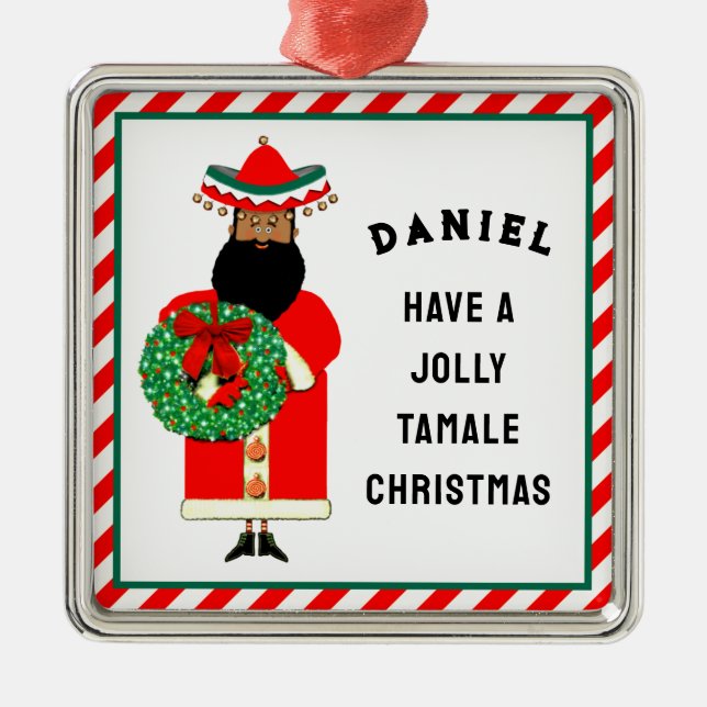 Mexikansk Tomte Keramik Ornament (Framsidan)