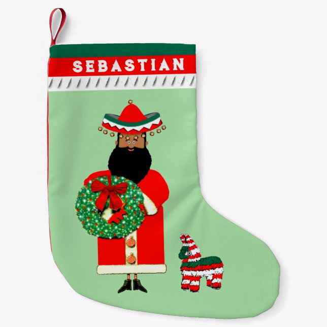 Mexikansk tomte liten julstrumpa (Framsidan)