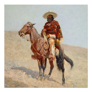 “Mexikansk Vaquero-ryttare” av Frederick Remington Fototryck