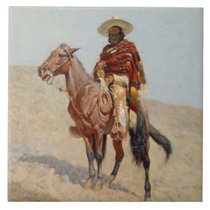“Mexikansk Vaquero-ryttare” av Frederick Remington Kakelplatta