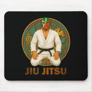 Mexikansk Vintage Stil Jiu Jitsu Lucha Libre Mask Musmatta
