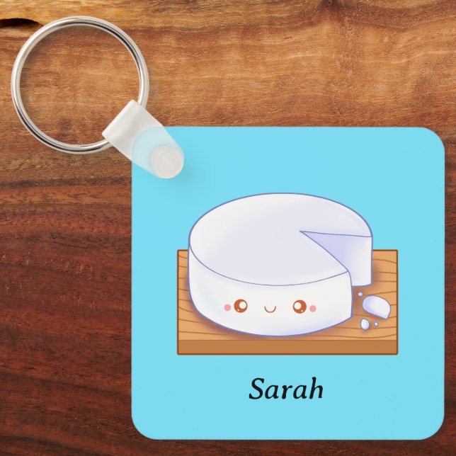 Mexikansk vit ost Queso Fresco Nyckelring (Framsida)