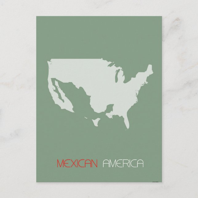 Mexikanska Amerika Vykort (Framsida)