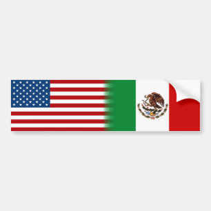 Mexikanska, amerikanska, amerikanska, Stater, Mexi Bildekal