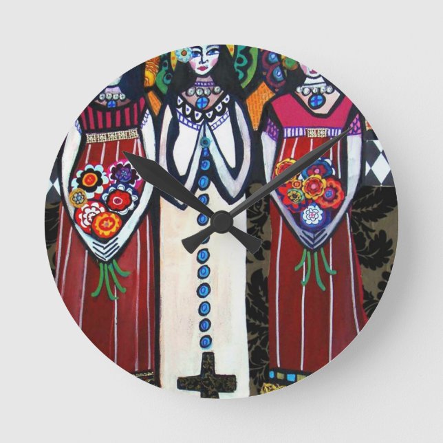 Mexikanska Änglar Rund Klocka (Framsida)