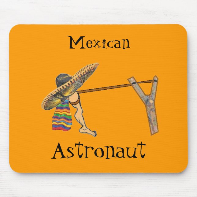 Mexikanska Astronaut Mousepad Musmatta (Framsidan)