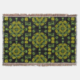 Mexikanska aztec Art Home Decor Filt