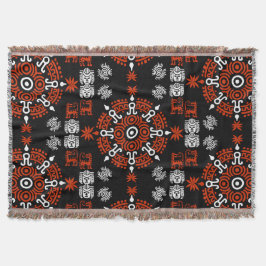 Mexikanska aztec Art Home Decor Filt
