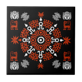 Mexikanska aztec Art Home Decor Kakelplatta