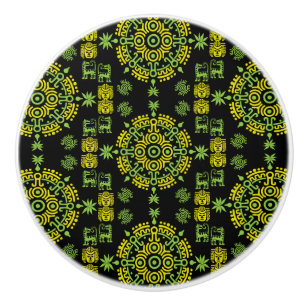Mexikanska aztec Art Home Decor Knopp