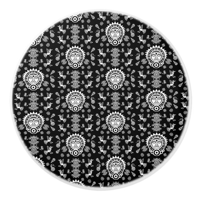 Mexikanska aztec Art Home Decor Knopp (Framsidan)