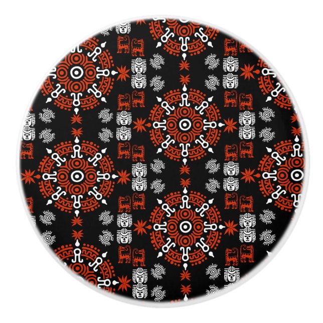 Mexikanska aztec Art Home Decor Knopp (Framsidan)