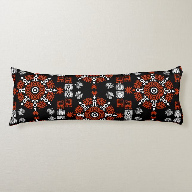 Mexikanska aztec Art Home Decor Kroppskudde (Framsidan)