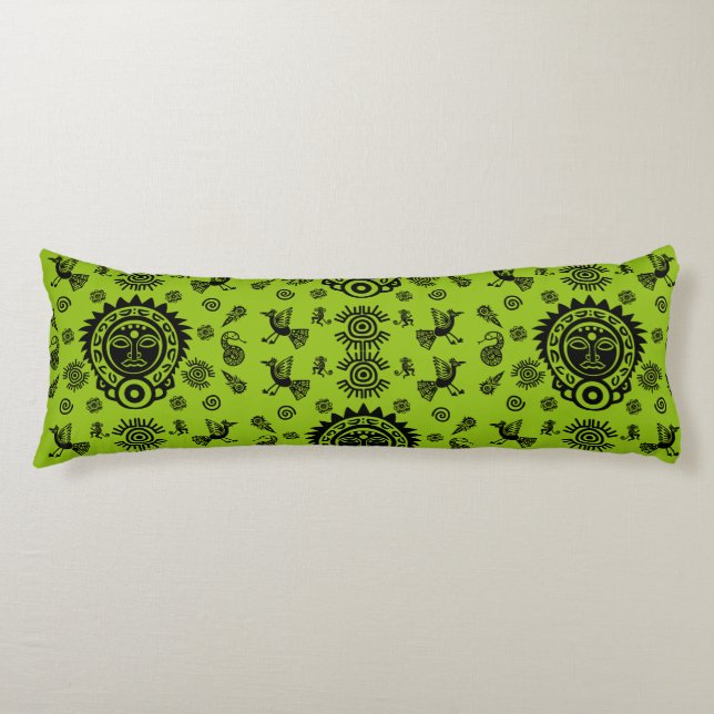 Mexikanska aztec Art Home Decor Kroppskudde (Framsidan)