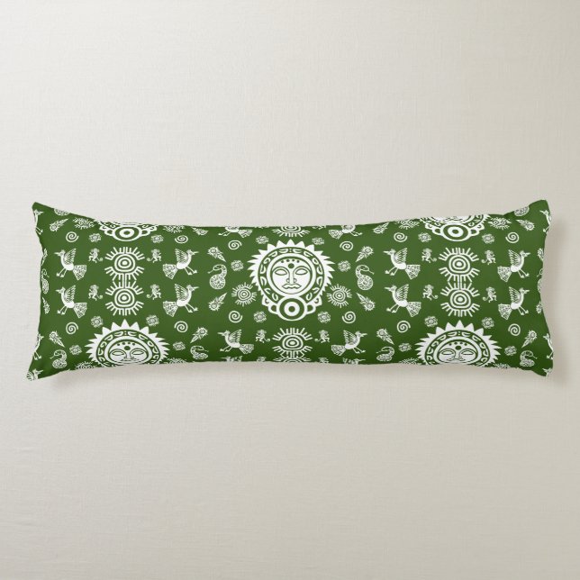 Mexikanska aztec Art Home Decor Kroppskudde (Framsidan)