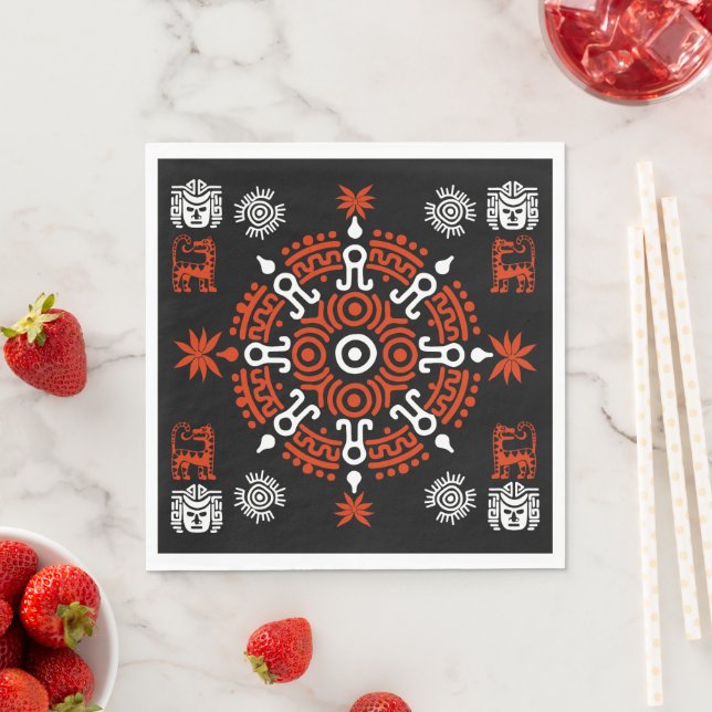 Mexikanska aztec Art Home Decor Pappersservett (Insitu)