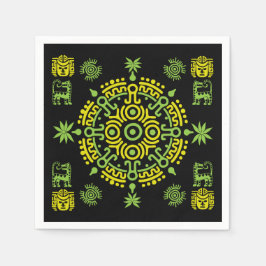 Mexikanska aztec Art Home Decor Pappersservett