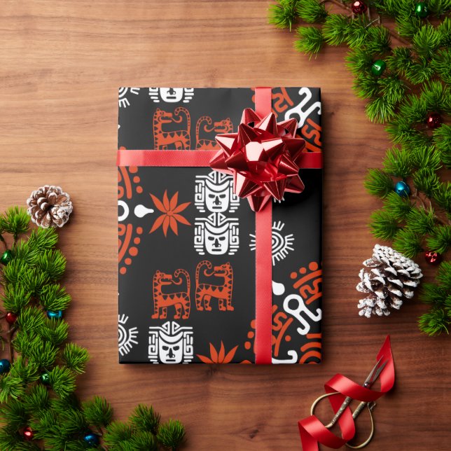 Mexikanska aztec Art Home Decor Presentpapper (Julgåva)