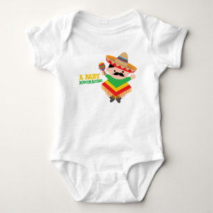 Mexikanska Baby-bojdräkt, Fiesta Baby Shower Gift Tee Shirt