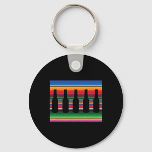 Mexikanska Blanket Beer T Shirt Serape Funny Beer Nyckelring